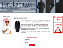 Tablet Screenshot of ferfikabatok.hu
